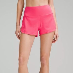 NWT Lululemon, Speed Up High-Rise Lined Short 4", Lipgloss size 6